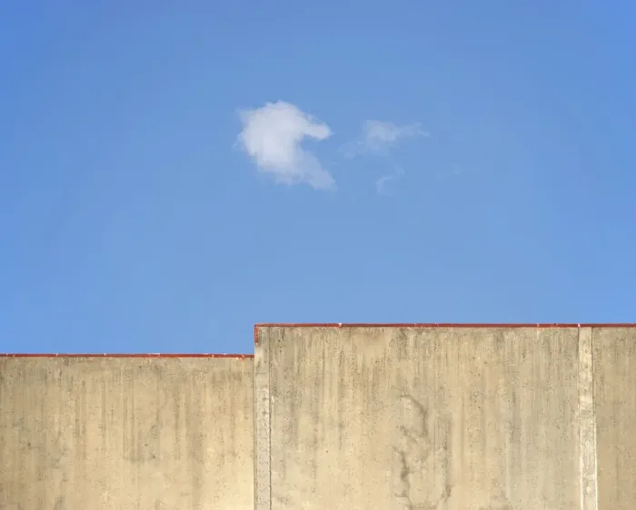Framed Print : Concrete Wall And Cloud Framed Print : Concrete Wall And Cloud