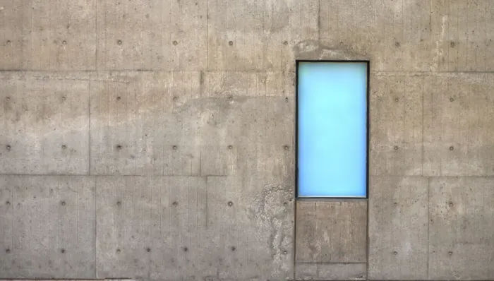 Framed Print : Concrete Wall and Window Framed Print : Concrete Wall and Window