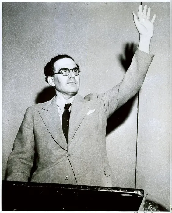 Framed Print : Conductor Announcing Radio Show Framed Print : Conductor Announcing Radio Show