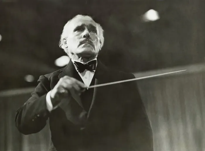 Framed Print : Conductor Arturo Toscanini Directing Orchestra Framed Print : Conductor Arturo Toscanini Directing Orchestra
