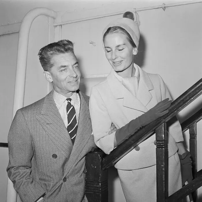 Framed Print : Conductor Herbert Von Karajan and his Wife Framed Print : Conductor Herbert Von Karajan and his Wife