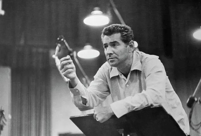 Framed Print : Conductor Leonard Bernstein Framed Print : Conductor Leonard Bernstein