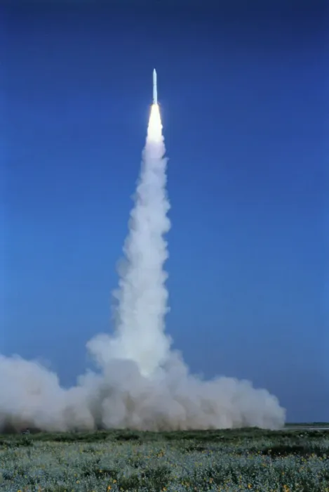 Framed Print : Conestoga I Blasting into Space