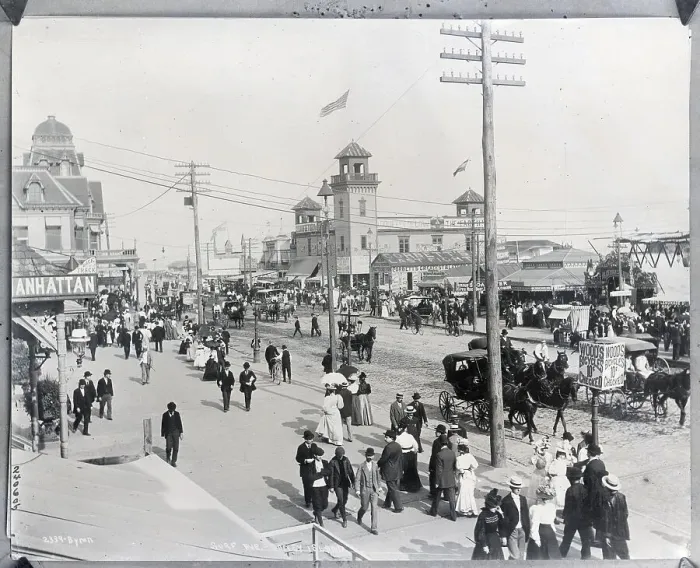 Framed Print : Coney Island In the 1890's Framed Print : Coney Island In the 1890's