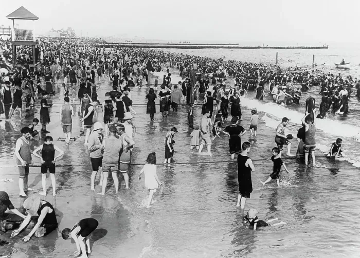 Framed Print : Coney Island Beach Framed Print : Coney Island Beach