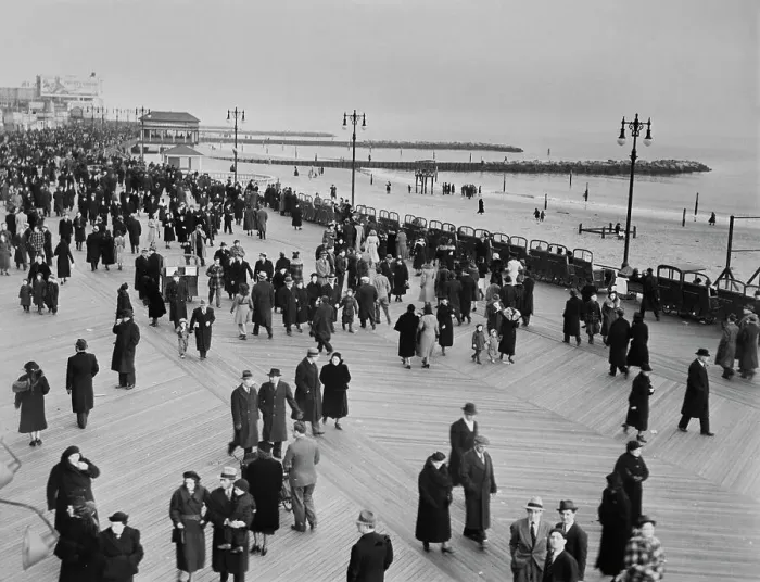 Framed Print : Coney Island Broadwalk Framed Print : Coney Island Broadwalk