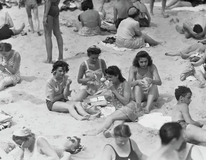 Framed Print : Coney Island Picnic Framed Print : Coney Island Picnic