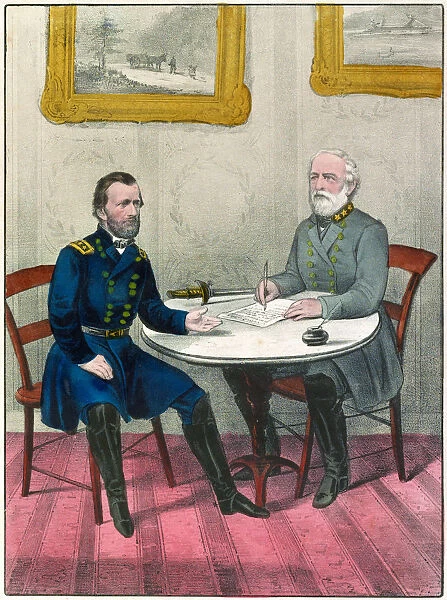 Confederate General Robert E. Lee Surrenders