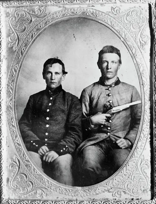 Framed Print : Two Confederate Soldiers Framed Print : Two Confederate Soldiers
