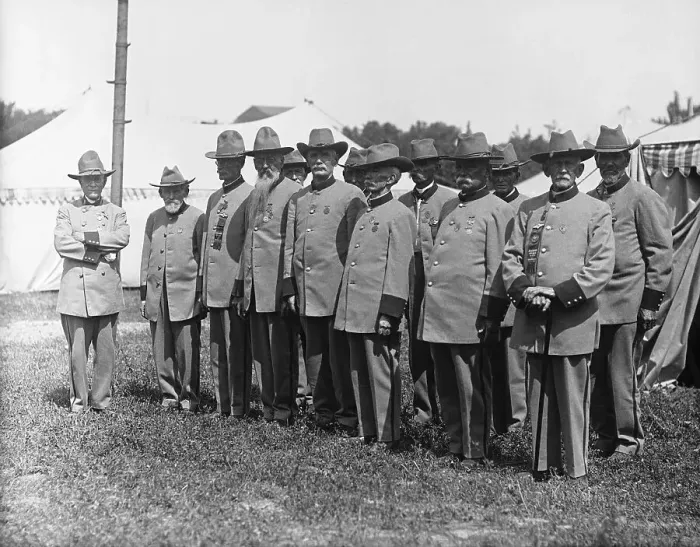 Framed Print : Confederate Soldiers Stand For Review Framed Print : Confederate Soldiers Stand For Review