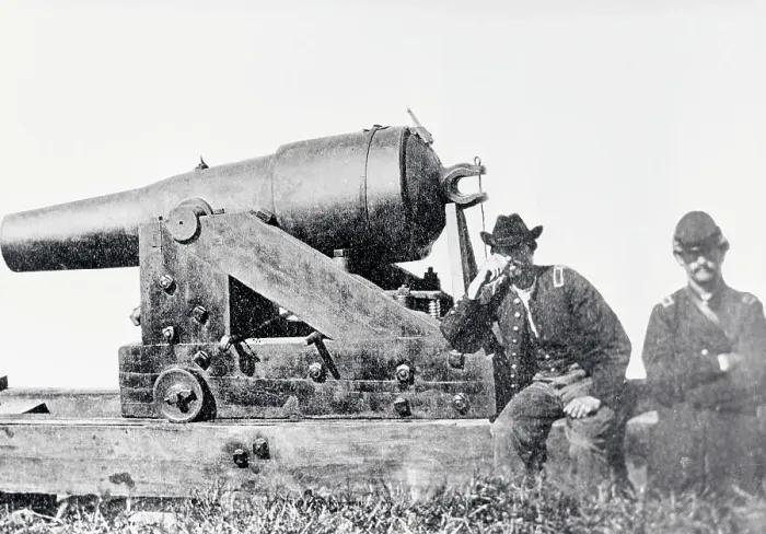 Framed Print : Confederates Cannon Called the Whistling Dick