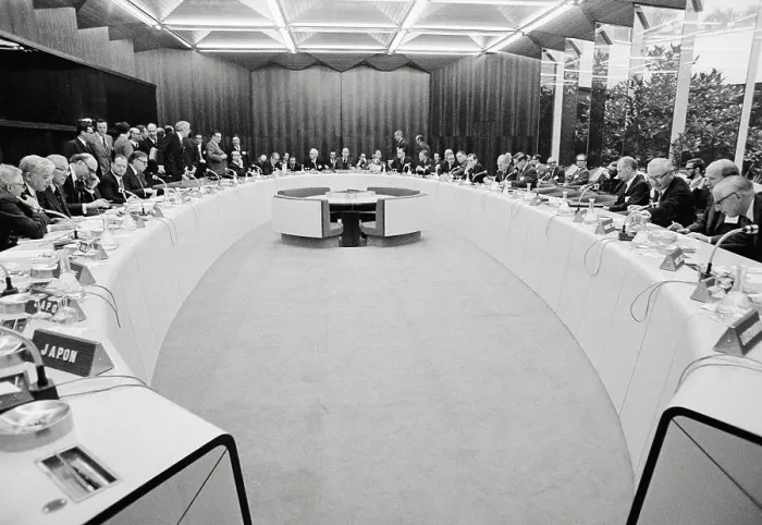 Framed Print : Conference of the Finance Ministers Framed Print : Conference of the Finance Ministers