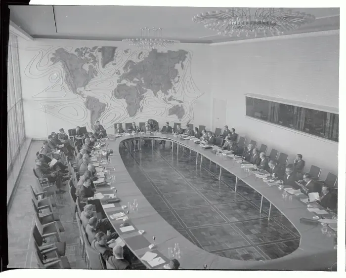 Framed Print : Conference Headed by German Fporeign Minister Framed Print : Conference Headed by German Fporeign Minister