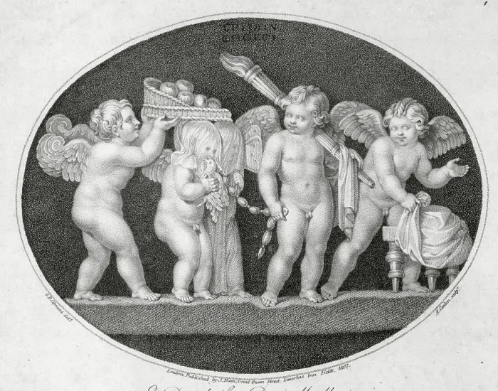 Framed Print : Congregated Young Angels Framed Print : Congregated Young Angels