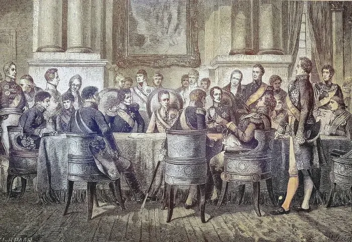 Framed Print : The Congress of Vienna in 1815, Austria, Historical, digitally restored reproduction from a 19th century original Framed Print : The Congress of Vienna in 1815, Austria, Historical, digitally restored reproduction from a 19th century original