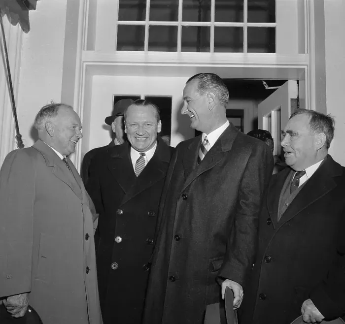 Framed Print : Congressional Leaders Speaking Before Meeting