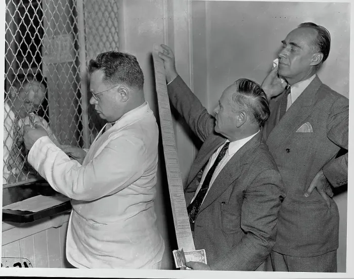 Framed Print : Congressional Representatives Buy Railway Tickets