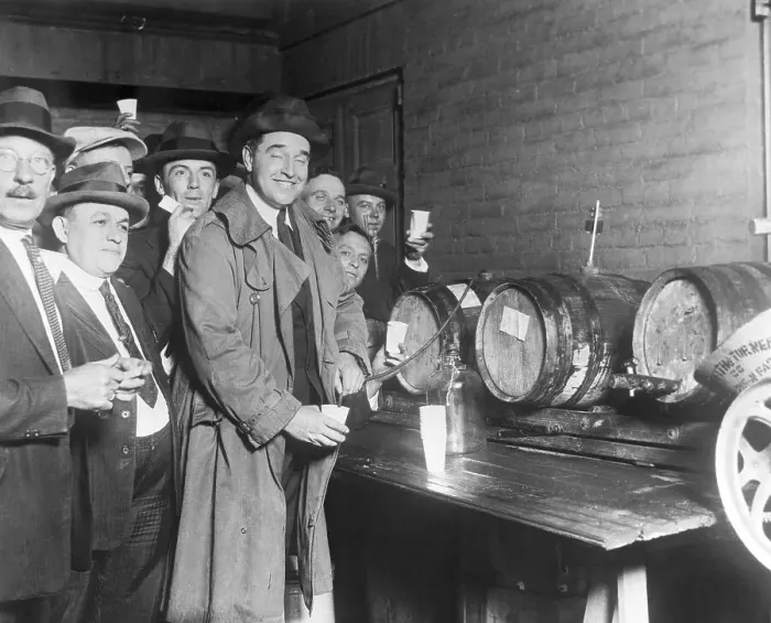Framed Print : Congressman Serving Cider to Guests Framed Print : Congressman Serving Cider to Guests