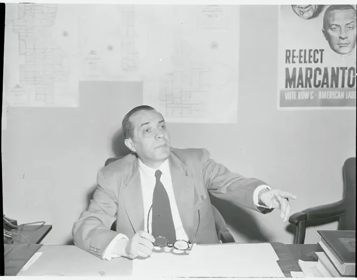 Framed Print : Congressman Victor Marcantonio in His Office Framed Print : Congressman Victor Marcantonio in His Office