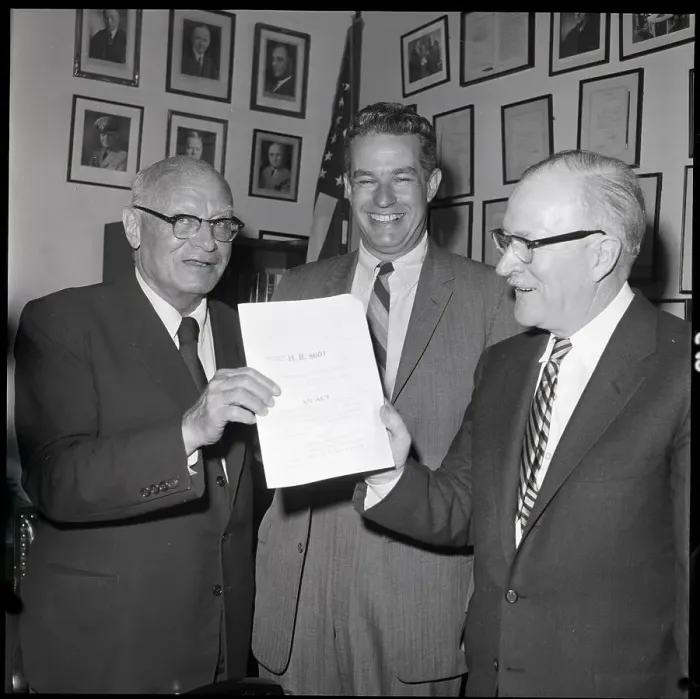 Framed Print : Congressmen Posing with Civil Rights Bill Framed Print : Congressmen Posing with Civil Rights Bill