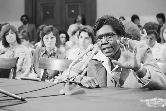 Framed Print : Congresswoman Barbara Jordan Addressing House Subcommittee Framed Print : Congresswoman Barbara Jordan Addressing House Subcommittee