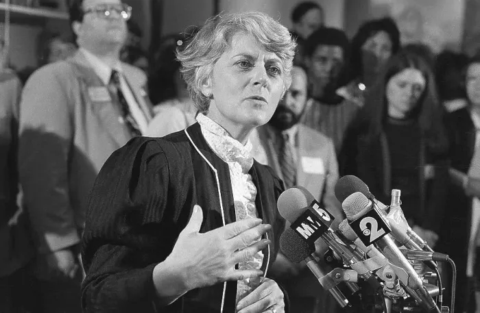 Framed Print : Congresswoman Geraldine Ferraro Speaking