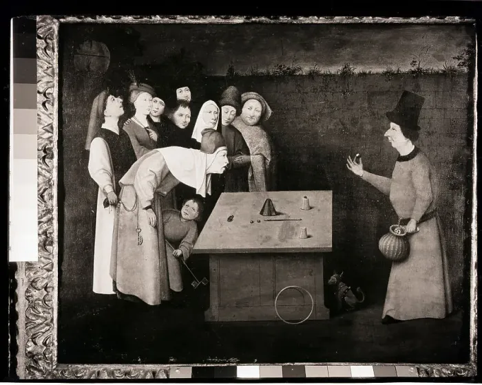 Framed Print : The Conjurer by Heironymous Bosch Framed Print : The Conjurer by Heironymous Bosch