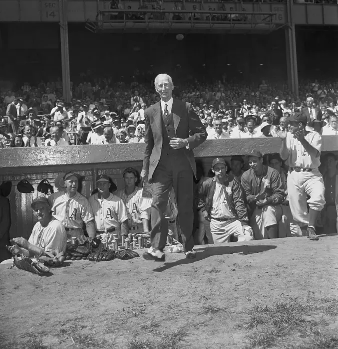 Framed Print : Connie Mack Emerging from Dugout Framed Print : Connie Mack Emerging from Dugout