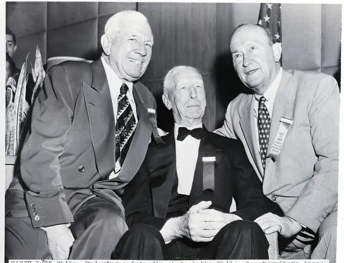 Framed Print : Connie Mack and Fellow Baseball Old-Timers Framed Print : Connie Mack and Fellow Baseball Old-Timers