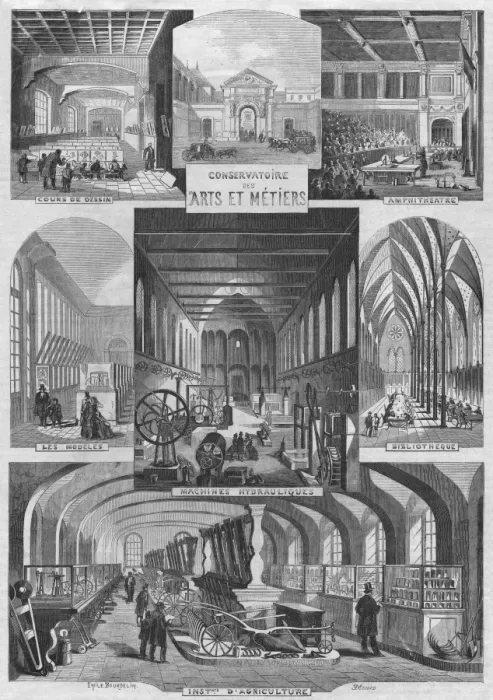 Framed Print : Conservatoire Des Arts Et Metiers Framed Print : Conservatoire Des Arts Et Metiers