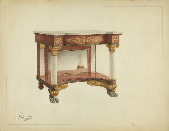 Framed Print : Console Table Framed Print : Console Table