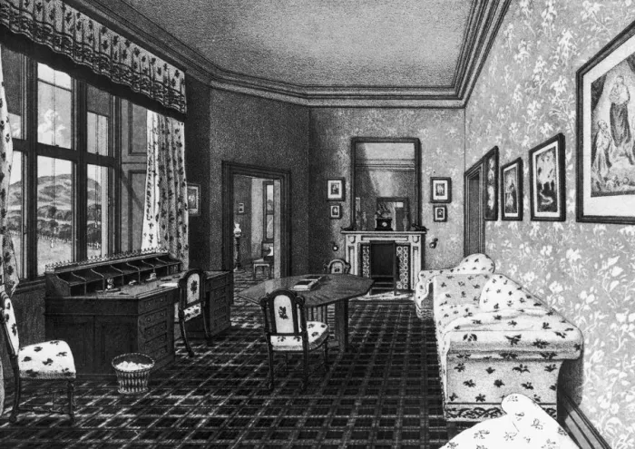 Framed Print : Consorts Sitting Room Framed Print : Consorts Sitting Room