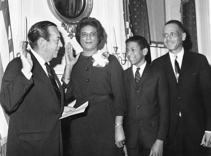 Framed Print : Constance Baker Motley Being Sworn In By Mayor Robert F. Wagner Framed Print : Constance Baker Motley Being Sworn In By Mayor Robert F. Wagner