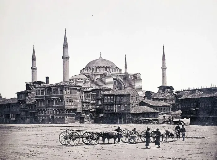 Framed Print : Constantinople, Hagia Sophia or St. Sophia Church, 1867, Istanbul, Turkey, Historic, digitally restored reproduction from a 19th century original Framed Print : Constantinople, Hagia Sophia or St. Sophia Church, 1867, Istanbul, Turkey, Historic, digitally restored reproduction from a 19th century original