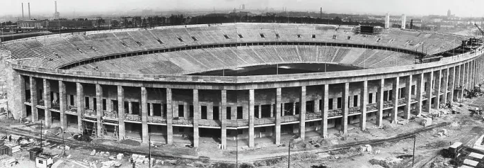 Framed Print : Constructing The Olympic Stadium - Pre Olympics 1936 Framed Print : Constructing The Olympic Stadium - Pre Olympics 1936