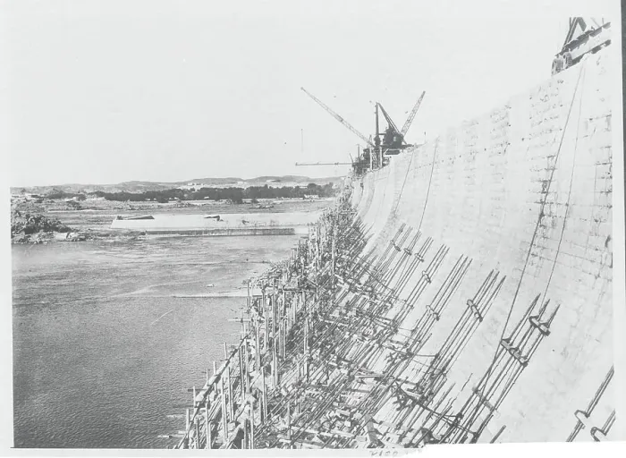 Framed Print : Construction of Aswan Dam, Egypt Framed Print : Construction of Aswan Dam, Egypt