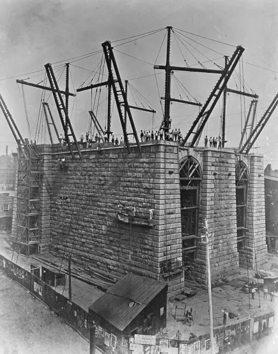 Framed Print : Construction of the Brooklyn Bridge Framed Print : Construction of the Brooklyn Bridge