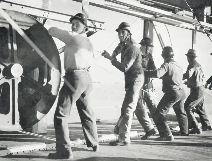 Framed Print : Construction Crew on the Golden Gate Bridge Framed Print : Construction Crew on the Golden Gate Bridge