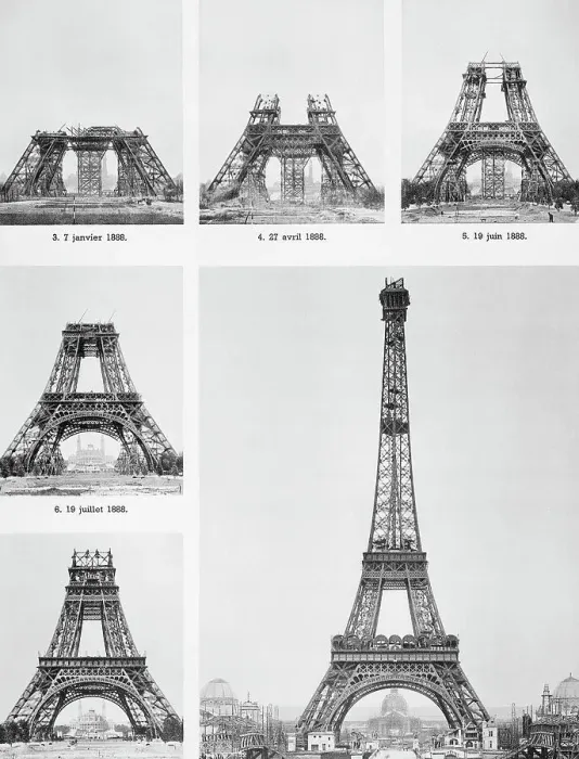 Framed Print : Construction of Eiffel Tower Framed Print : Construction of Eiffel Tower