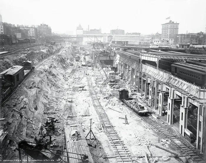 Framed Print : Construction of Grand Central Station Framed Print : Construction of Grand Central Station