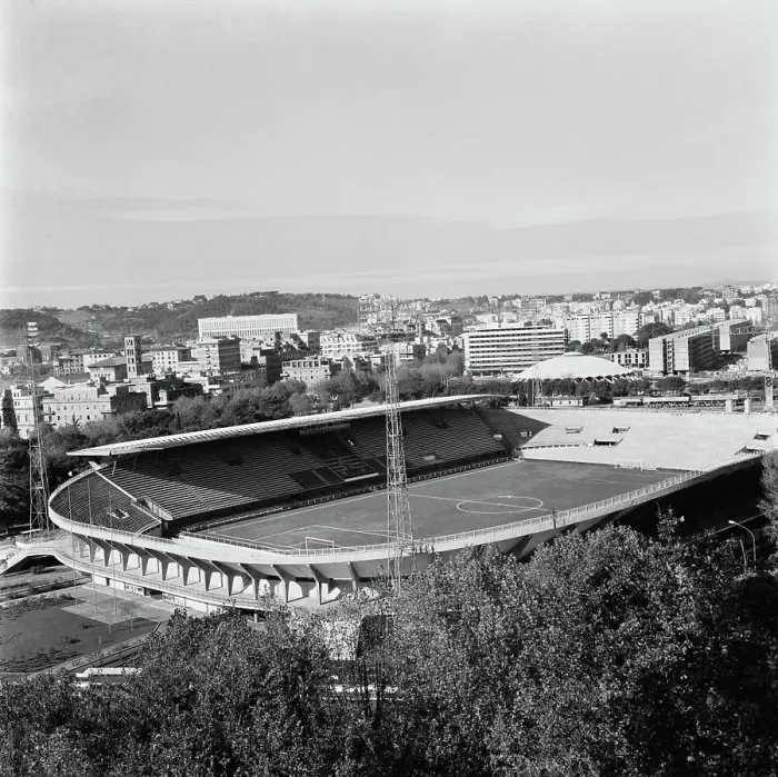 Framed Print : Construction of the Olympic Facilities in Rome Framed Print : Construction of the Olympic Facilities in Rome