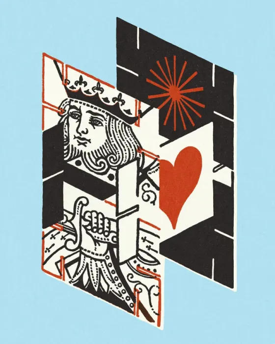 Framed Print : Construction Playing Cards Framed Print : Construction Playing Cards