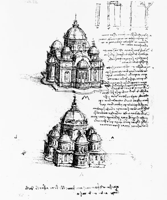 Framed Print : Construction of a Rennaissance cathedral Framed Print : Construction of a Rennaissance cathedral