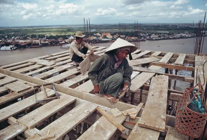 Framed Print : Construction In Saigon Framed Print : Construction In Saigon