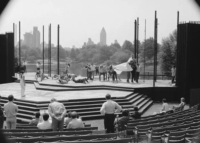 Framed Print : Construction of Stage for Shakespeare festival Framed Print : Construction of Stage for Shakespeare festival