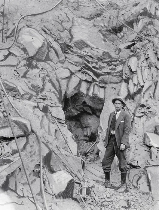 Framed Print : Construction of Tunnel for Aqueduct Framed Print : Construction of Tunnel for Aqueduct