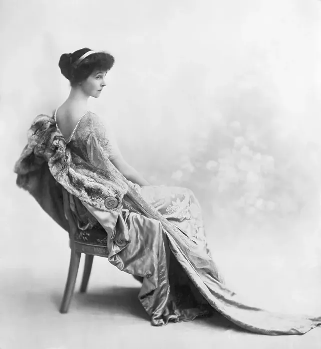 Framed Print : Consuelo Vanderbilt Sitting In Chair