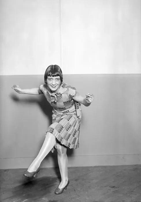 Framed Print : Contestant in Charleston Dance Contest Framed Print : Contestant in Charleston Dance Contest