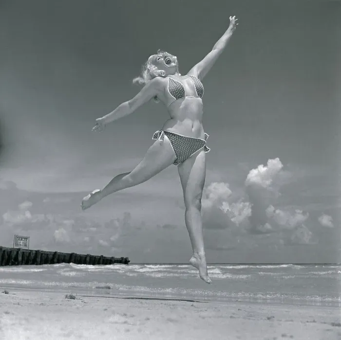 Framed Print : Contestant in Miss Bikini Contest Framed Print : Contestant in Miss Bikini Contest