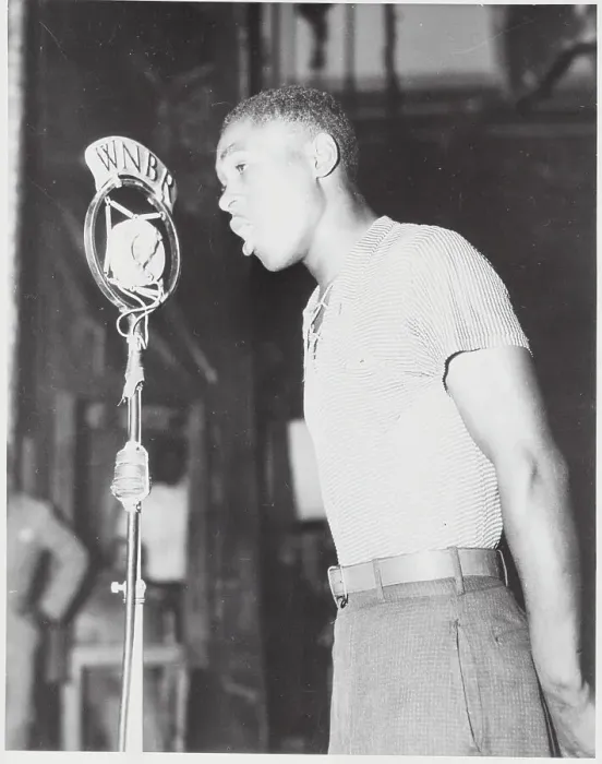 Framed Print : Contestant Singing at Amateur Night Framed Print : Contestant Singing at Amateur Night
